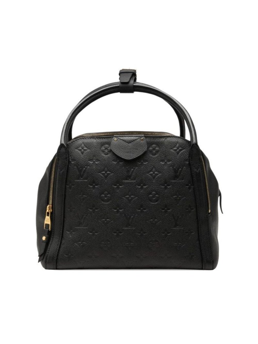 Louis Vuitton Monogram Empreinte Marais MM Handbag Noir Black Leather
